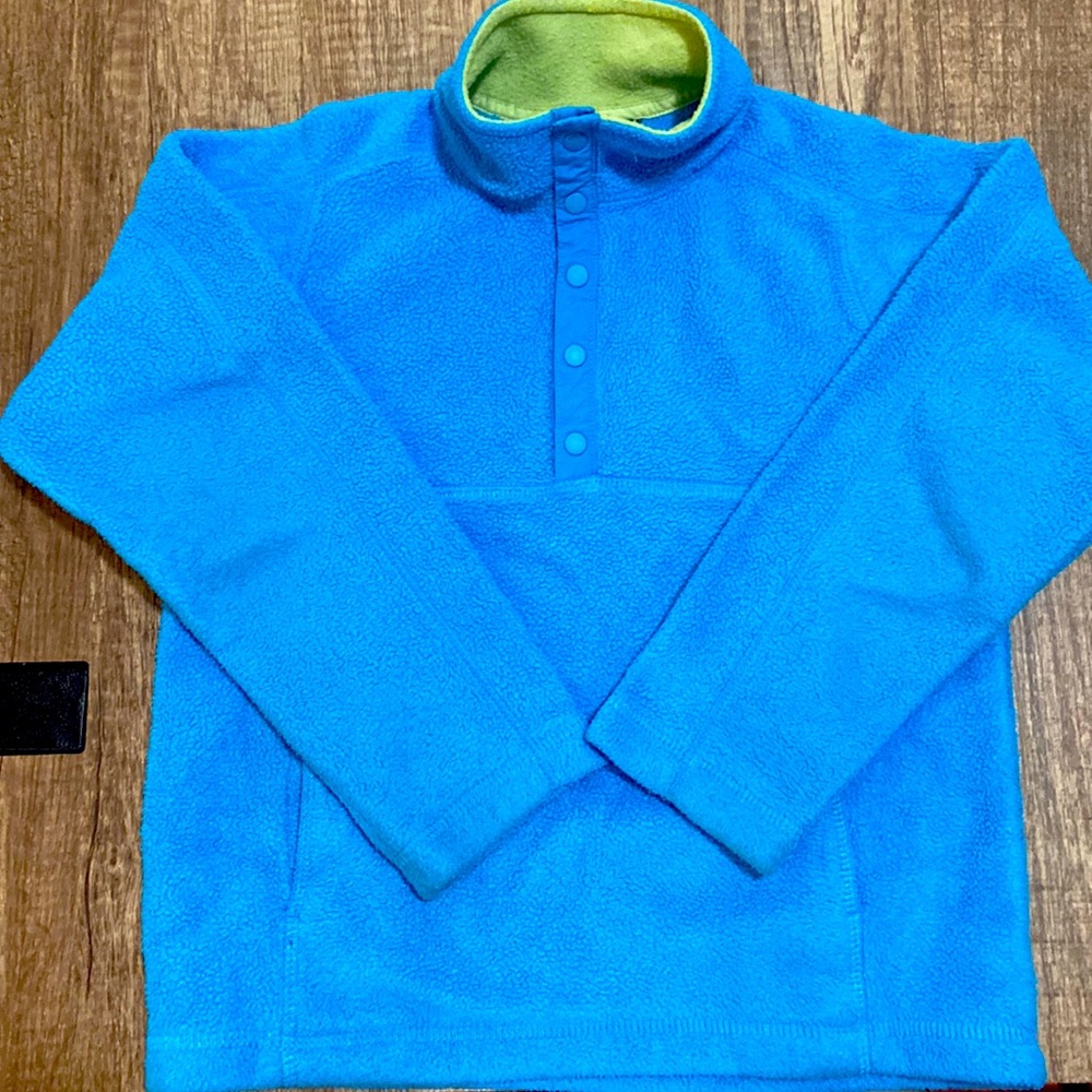 LLBean kid’s size 6x/7 fleece pullover jacket